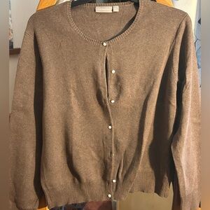 Croft & Barrow Tan Knit Sweater